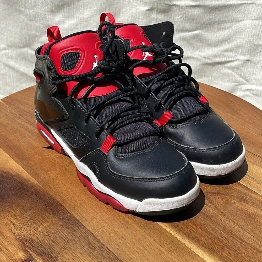 Jordan Flight Club 91 Black University Red White (GS) Size 5.5Y US/38 EU